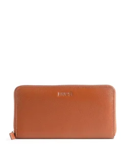 Marmolada RFID Geldbörse genarbtes Kalbsleder karamellbraun