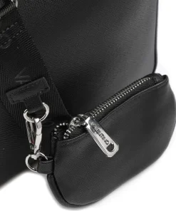 Marnier Umhängetasche Lederimitat schwarz