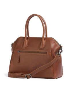 Marsala Handtasche 10″ Pull-Up Rindsleder cognac