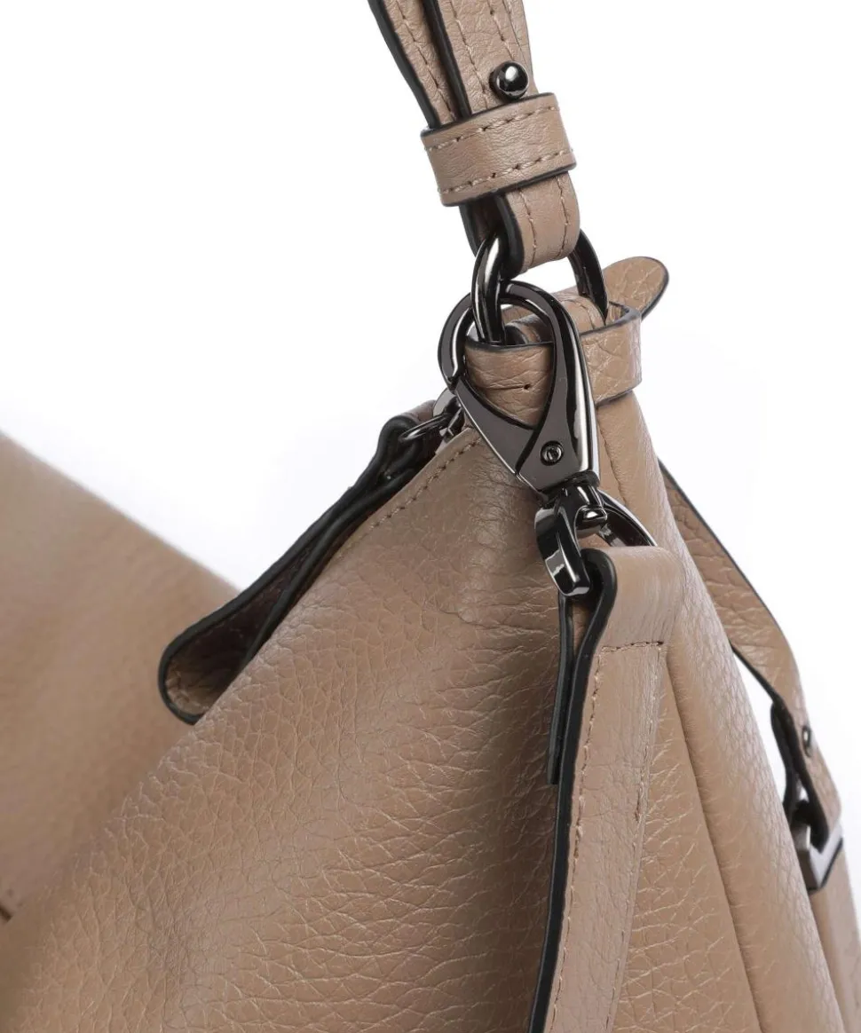 Match Beuteltasche genarbtes Rindsleder hellbraun