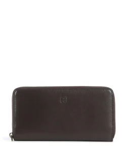 Mauritius RFID Geldbörse fein genarbtes Kalbsleder dunkelbraun