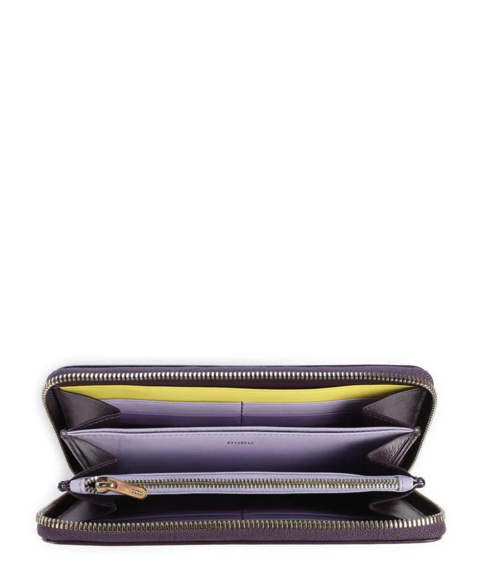 Mauritius RFID Geldbörse fein genarbtes Kalbsleder aubergine