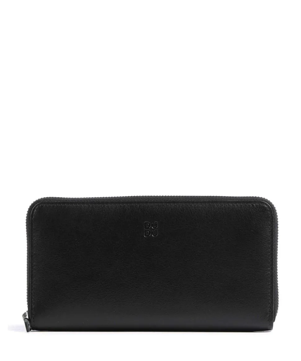 Mauritius RFID Geldbörse fein genarbtes Kalbsleder schwarz