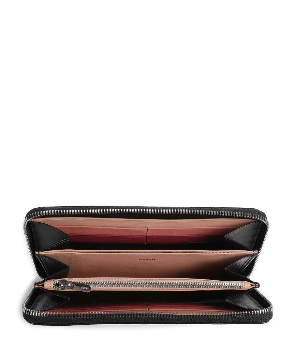 Mauritius RFID Geldbörse fein genarbtes Kalbsleder schwarz