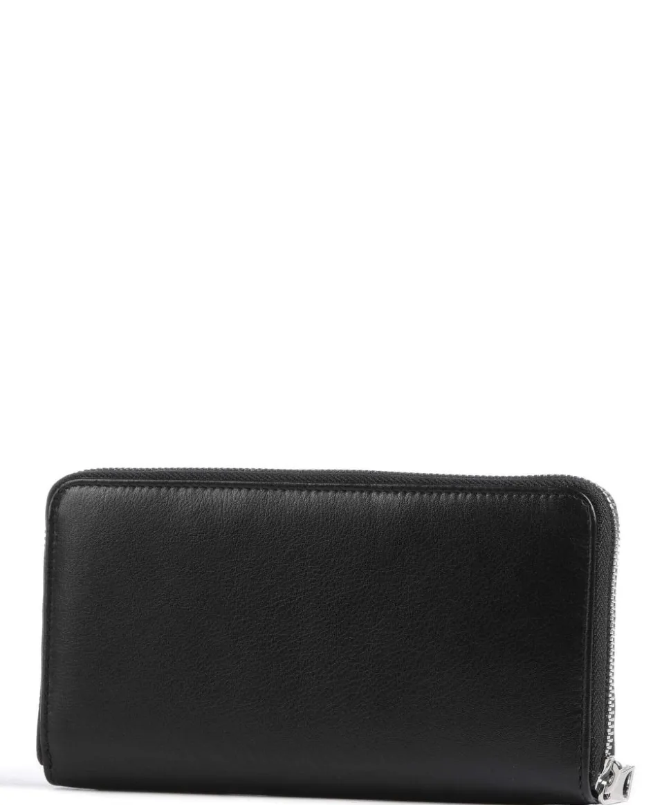 Mauritius RFID Geldbörse fein genarbtes Kalbsleder schwarz