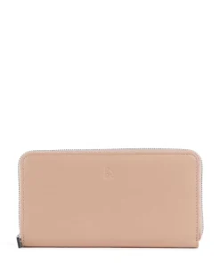 Mauritius RFID Geldbörse fein genarbtes Kalbsleder altrosa