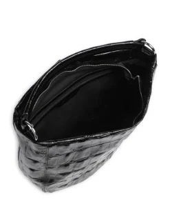 Maxi Cocco Mia Beuteltasche geprägtes Leder schwarz