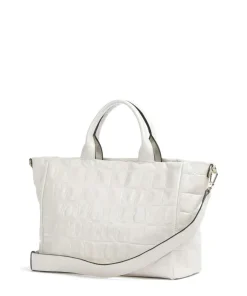 Maxi Cocco Mia Handtasche geprägtes Rindsleder creme