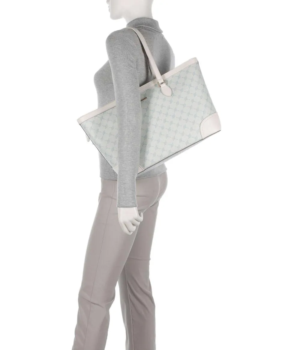 Mazzolino Diletta Mariella Shopper Lederimitat hellblau