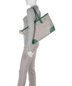 Mazzolino Diletta Mariella Shopper Lederimitat beige/grün