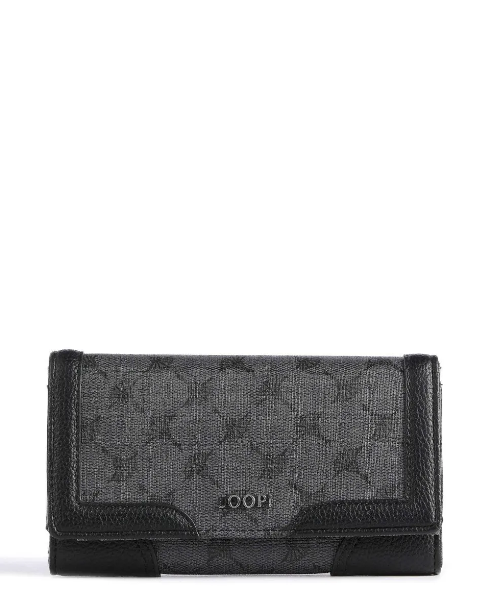 Mazzolino Europa Geldbörse Lederimitat grau/schwarz