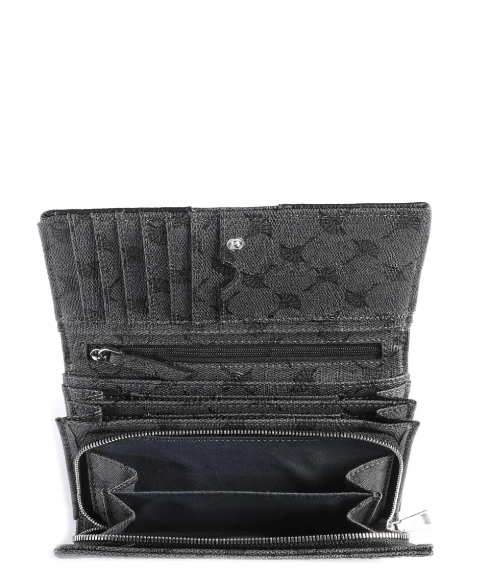 Mazzolino Europa Geldbörse Lederimitat grau/schwarz