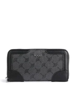 Mazzolino Melete Geldbörse Lederimitat grau/schwarz