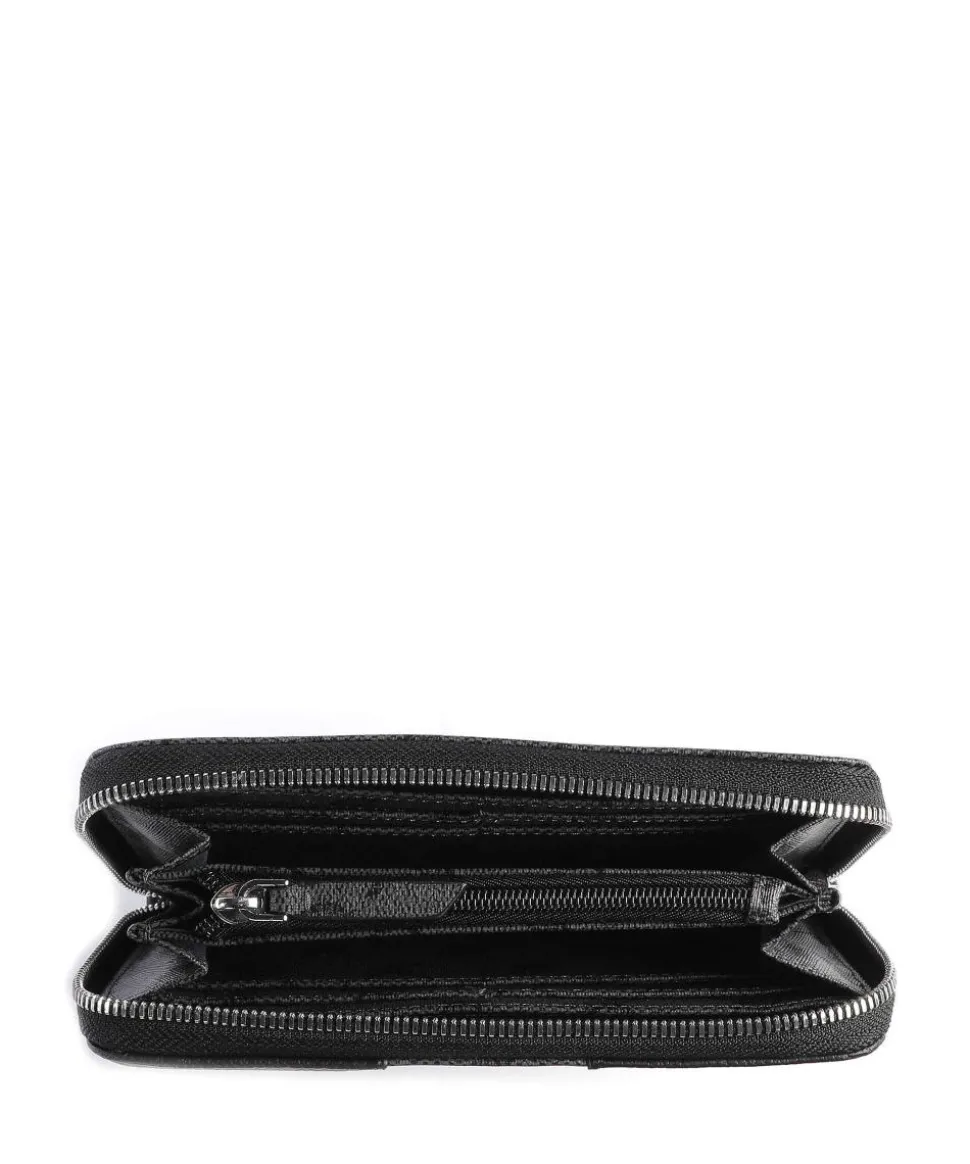 Mazzolino Melete Geldbörse Lederimitat grau/schwarz