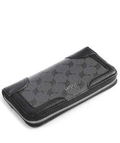 Mazzolino Melete Geldbörse Lederimitat grau/schwarz