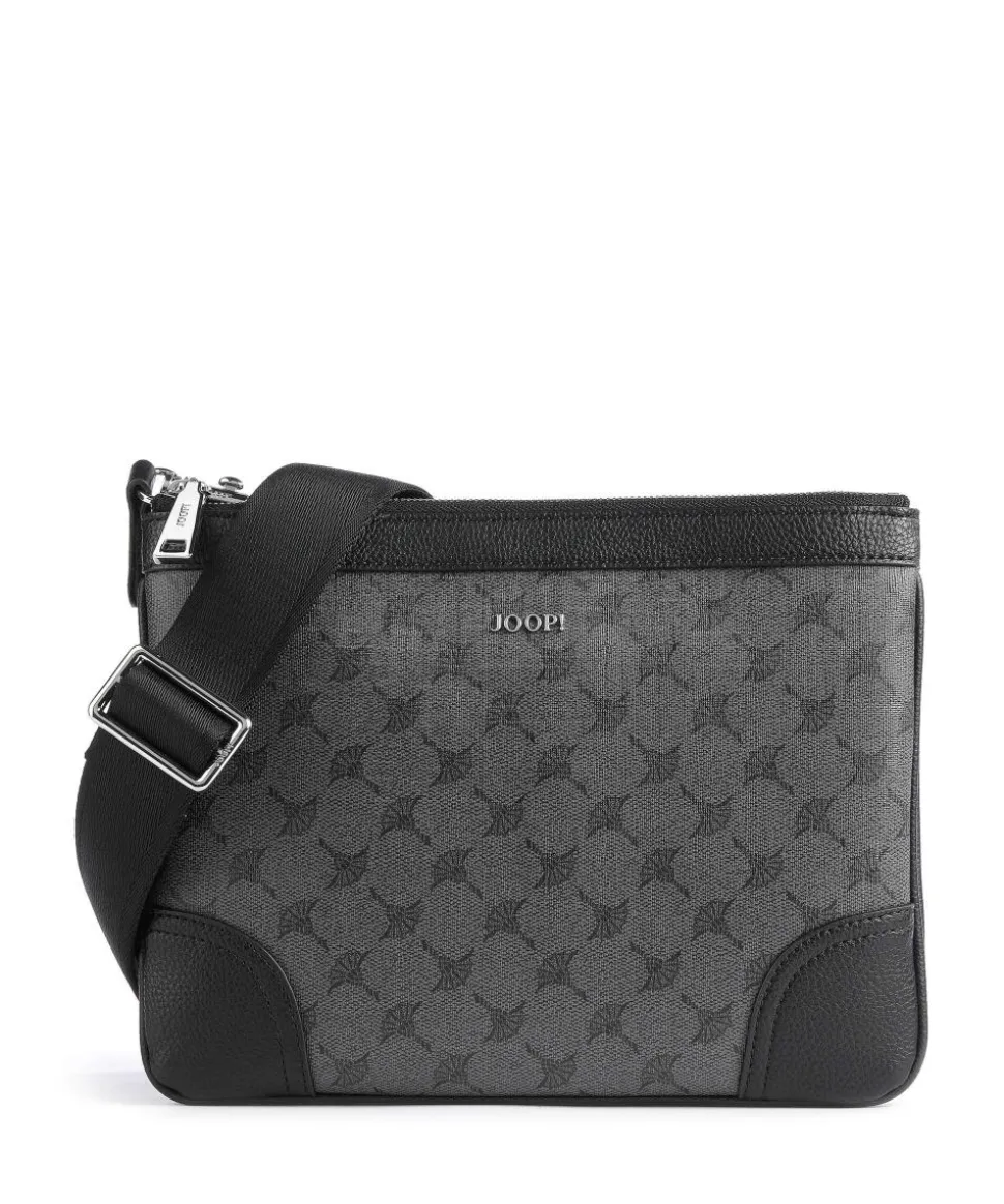 Mazzolino Milva Umhängetasche Lederimitat dunkelgrau