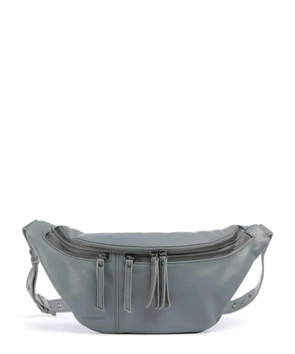 Me and My Bag Umhängetasche fein genarbtes Leder blaugrau