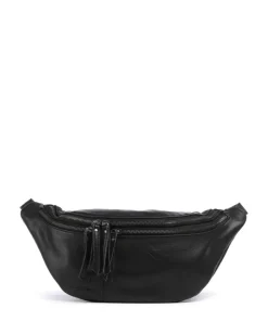 Me and My Bag Umhängetasche fein genarbtes Leder schwarz