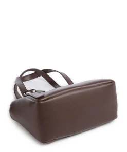 Mediana M Shopper Lederimitat dunkelbraun