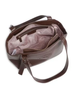 Mediana M Shopper Lederimitat dunkelbraun