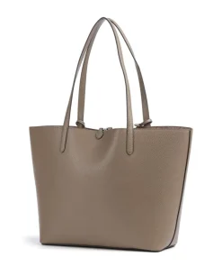 Medium Shopper Lederimitat taupe