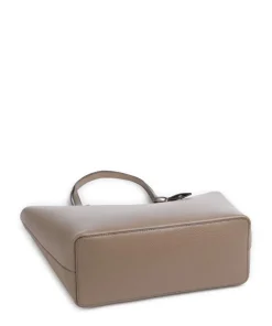 Medium Shopper Lederimitat taupe