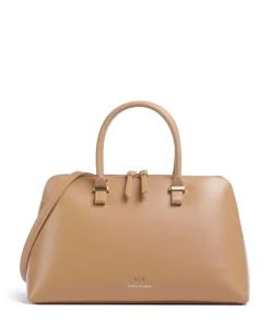 Megan L Handtasche Lederimitat hellbraun