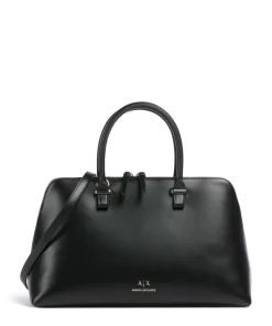 Megan L Handtasche Lederimitat schwarz