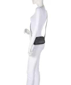 Mel Umhängetasche Lederimitat schwarz