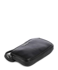 Mel Umhängetasche Lederimitat schwarz