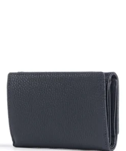 Mellow Leather Geldbörse genarbtes Kalbsleder dunkelblau