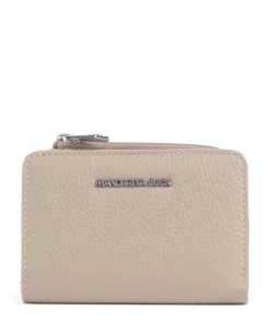 Mellow Leather Geldbörse genarbtes Kalbsleder taupe