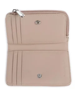 Mellow Leather Geldbörse genarbtes Kalbsleder taupe