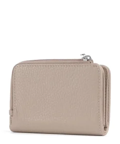 Mellow Leather Geldbörse genarbtes Kalbsleder taupe