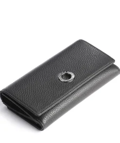 Mellow Leather Geldbörse genarbtes Kalbsleder schwarz
