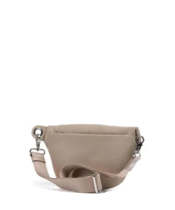 Mellow Leather Gürteltasche genarbtes Kalbsleder taupe
