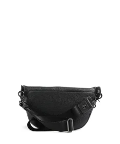 Mellow Leather Gürteltasche genarbtes Kalbsleder schwarz