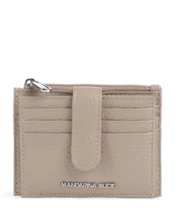 Mellow Leather Kreditkartenetui genarbtes Kalbsleder beige