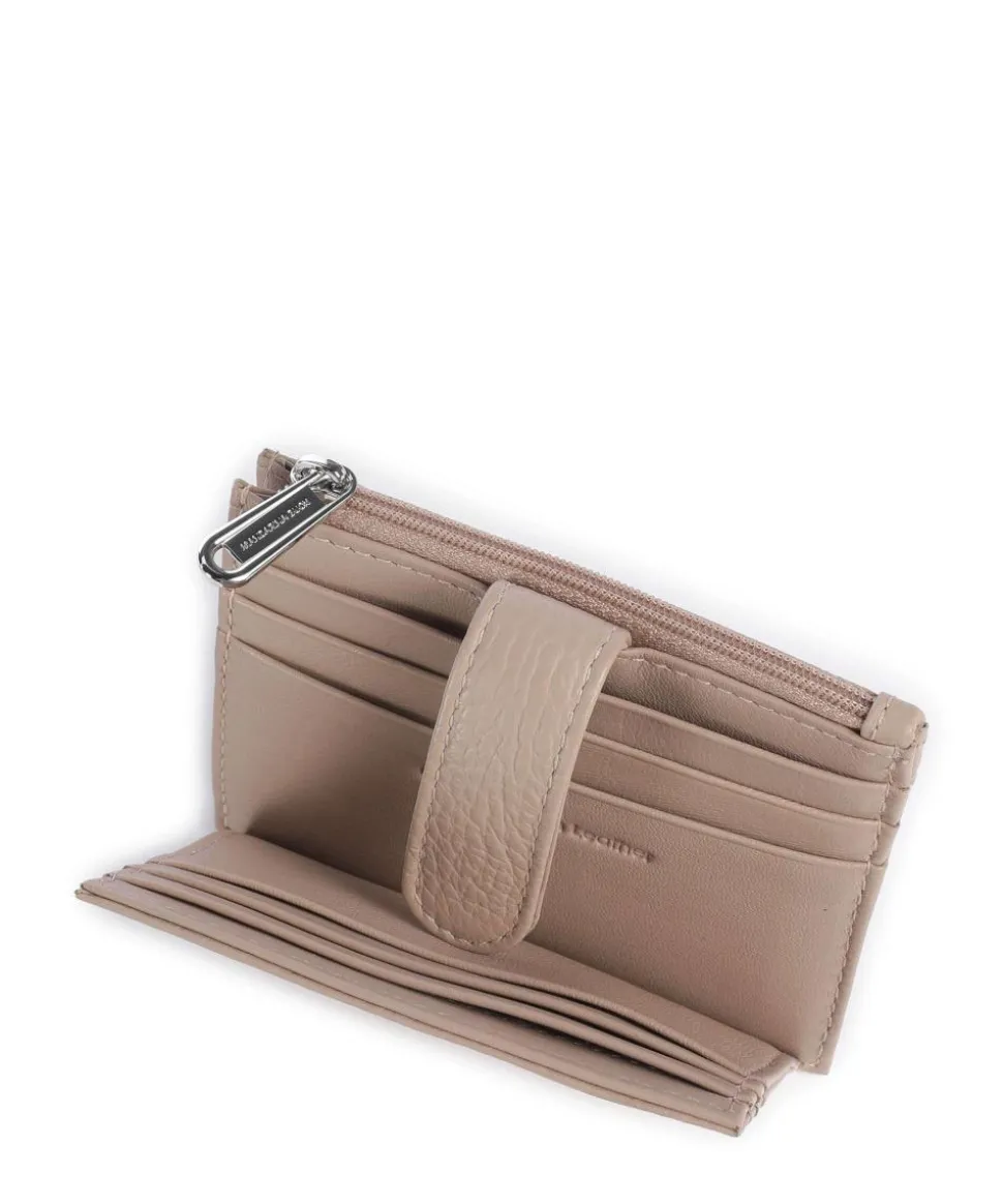 Mellow Leather Kreditkartenetui genarbtes Kalbsleder beige