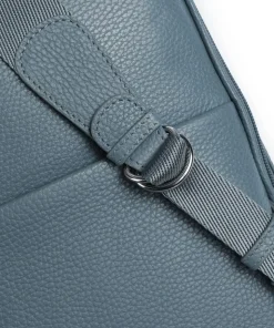 Mellow Leather Rucksack 13″ genarbtes Kalbsleder blaugrau