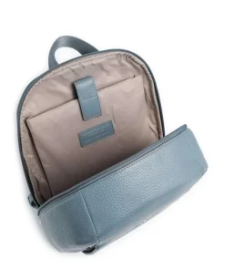 Mellow Leather Rucksack 13″ genarbtes Kalbsleder blaugrau