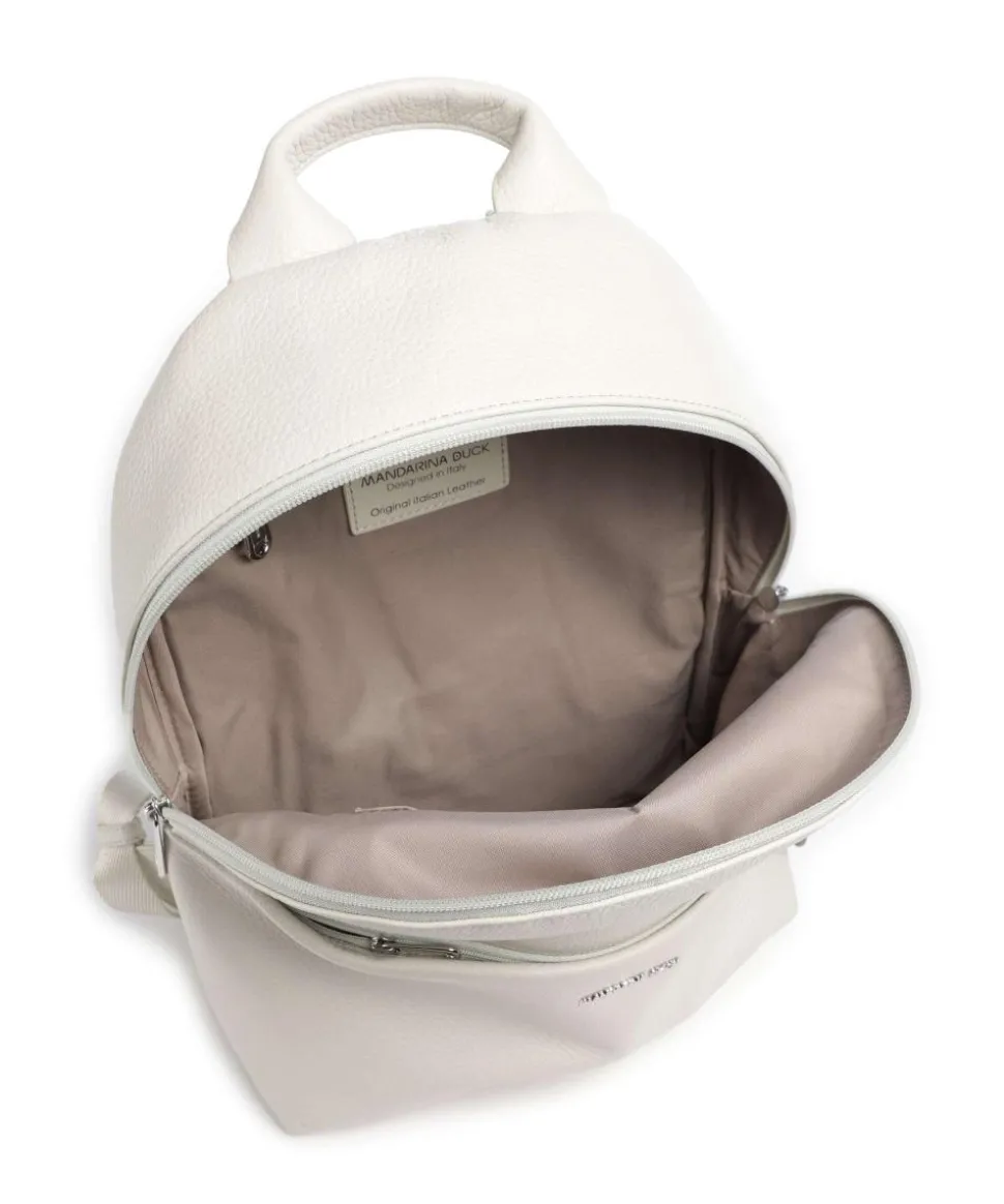 Mellow Leather Rucksack genarbtes Kalbsleder creme