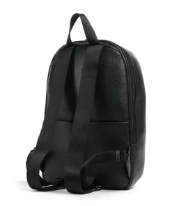 Mellow Leather Rucksack genarbtes Kalbsleder schwarz