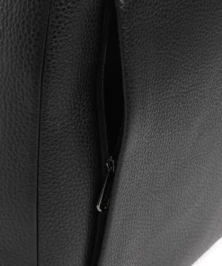 Mellow Leather Rucksack genarbtes Kalbsleder schwarz