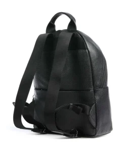 Mellow Leather Rucksack genarbtes Kalbsleder schwarz