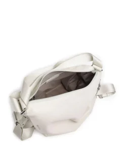 Mellow Leather Rucksack-Tasche genarbtes Kalbsleder creme