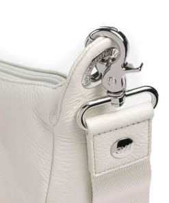 Mellow Leather Schultertasche genarbtes Kalbsleder creme