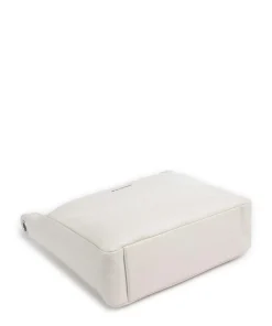 Mellow Leather Schultertasche genarbtes Kalbsleder creme