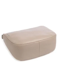 Mellow Leather Umhängetasche genarbtes Kalbsleder taupe