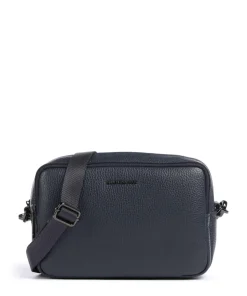 Mellow Leather Umhängetasche genarbtes Kalbsleder dunkelblau